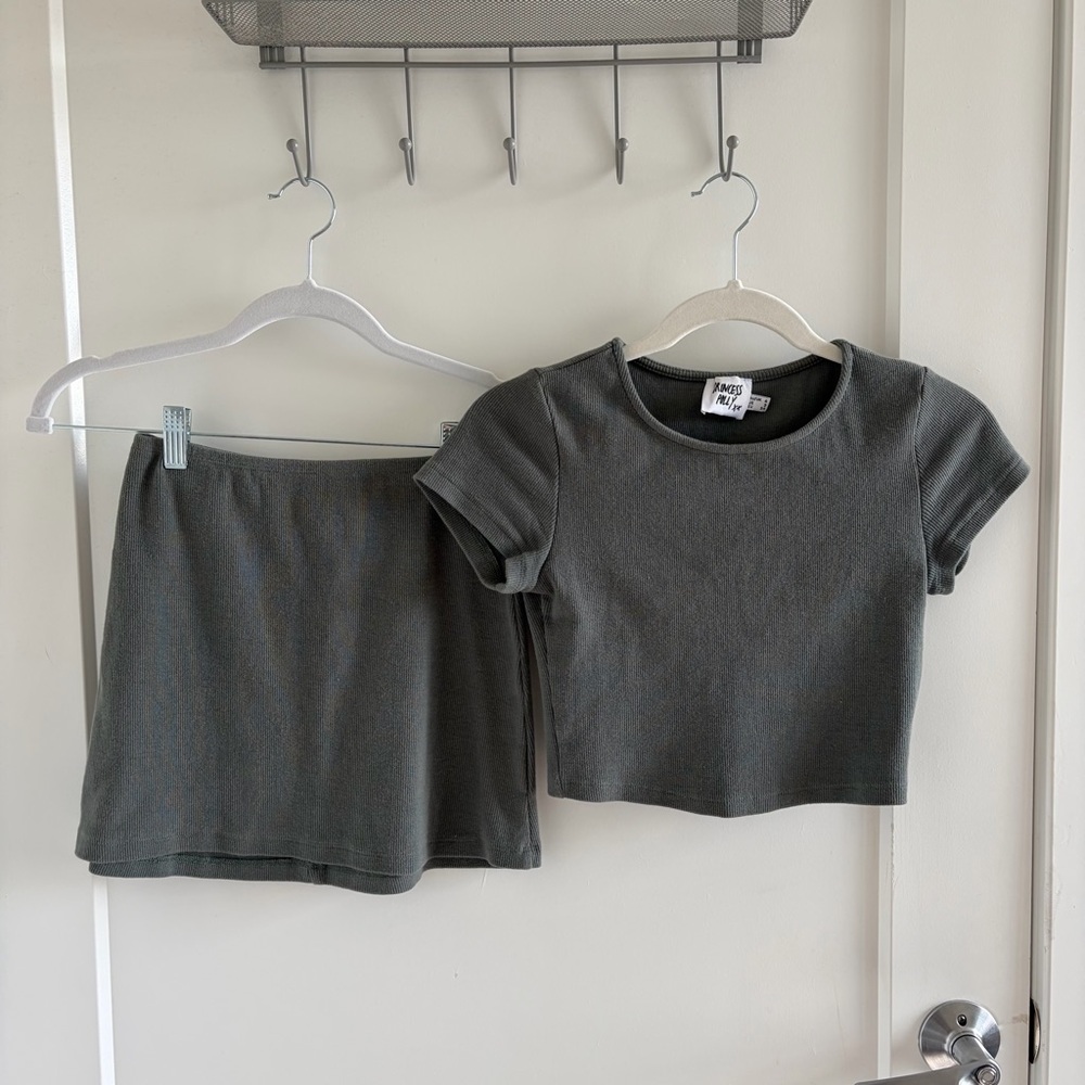 Princess Polly Two-Piece Crop Top and Skirt Set